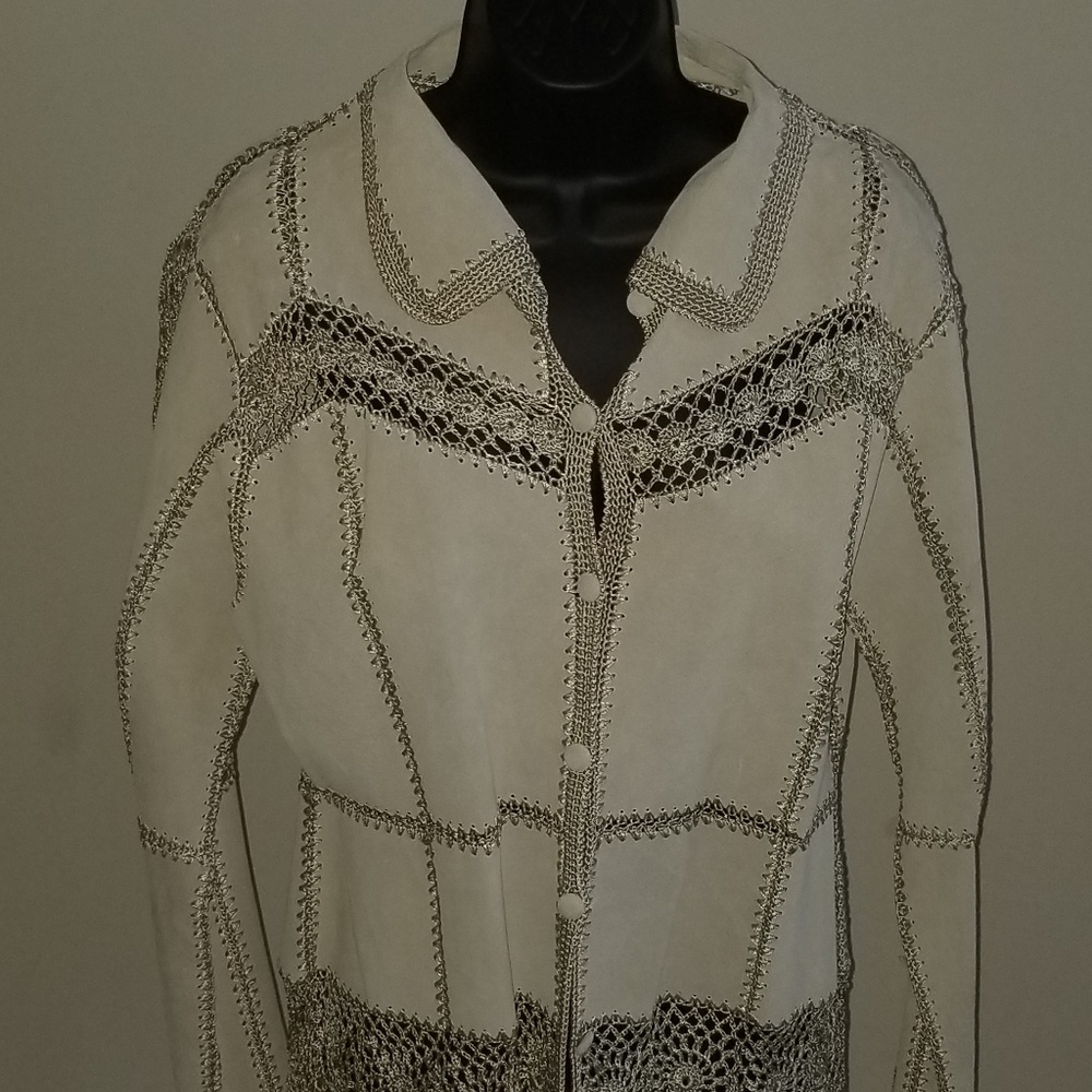 Bohemian leather Suede Jacket